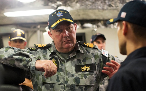 USS Independence hosts Australian Rear Adm. Stuart Mayer