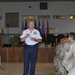 Town Hall meeting with Chief Master Sgt. Mitchell O. Brush