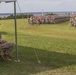 II Marine Expeditionary Force commanding general Major General Fox speaks at 2nd Marine Logistics Group change of command