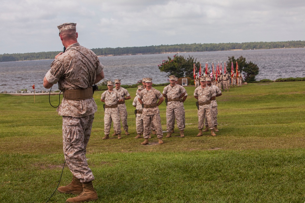 Brigadier General Banta relinquishes command of 2nd Marine Logistics Group