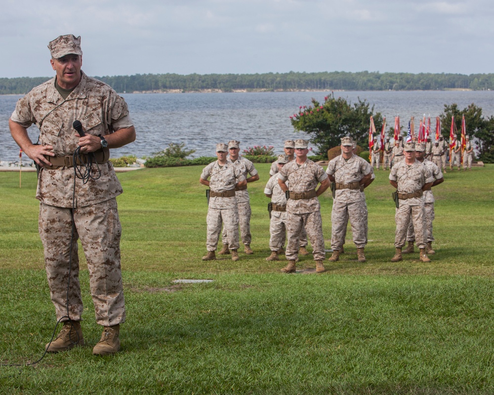 Brigadier General Chiarotti takes command of 2nd Marine Logistics Group