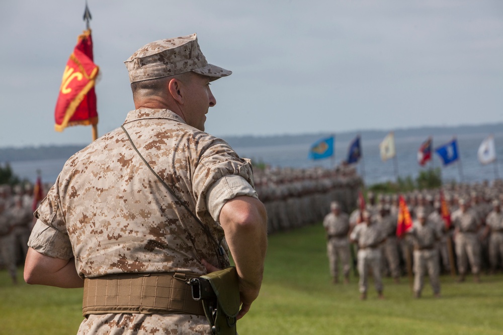 Brigadier General Chiarotti takes command of 2nd Marine Logistics Group