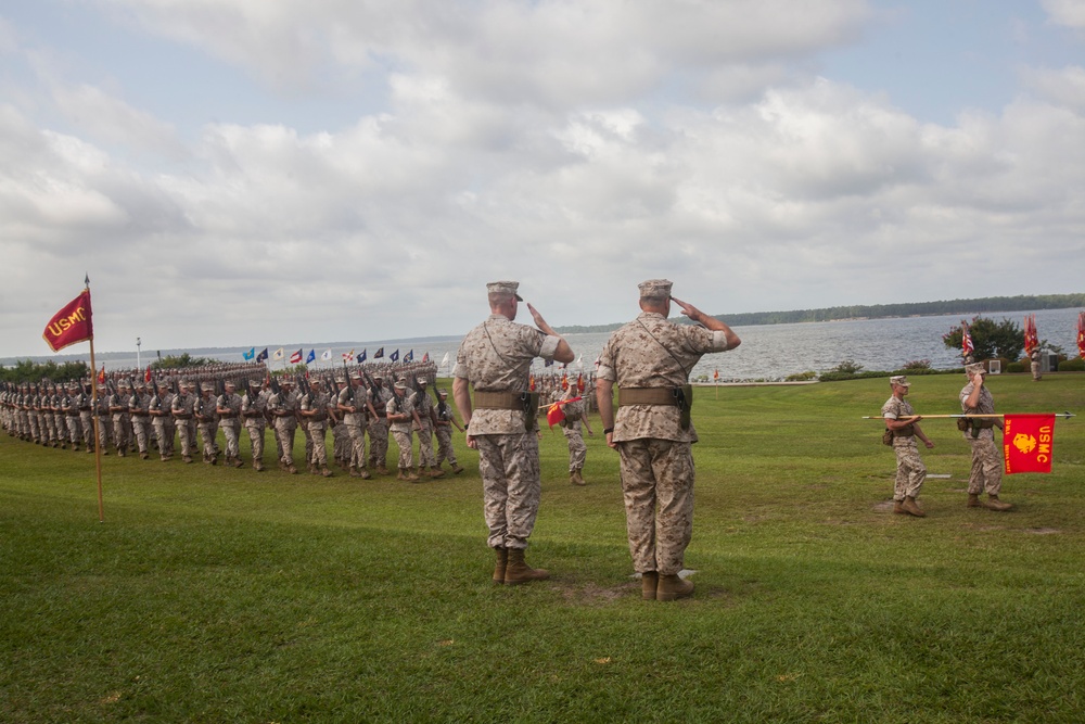 Brigadier General Chiarotti takes command of 2nd Marine Logistics Group