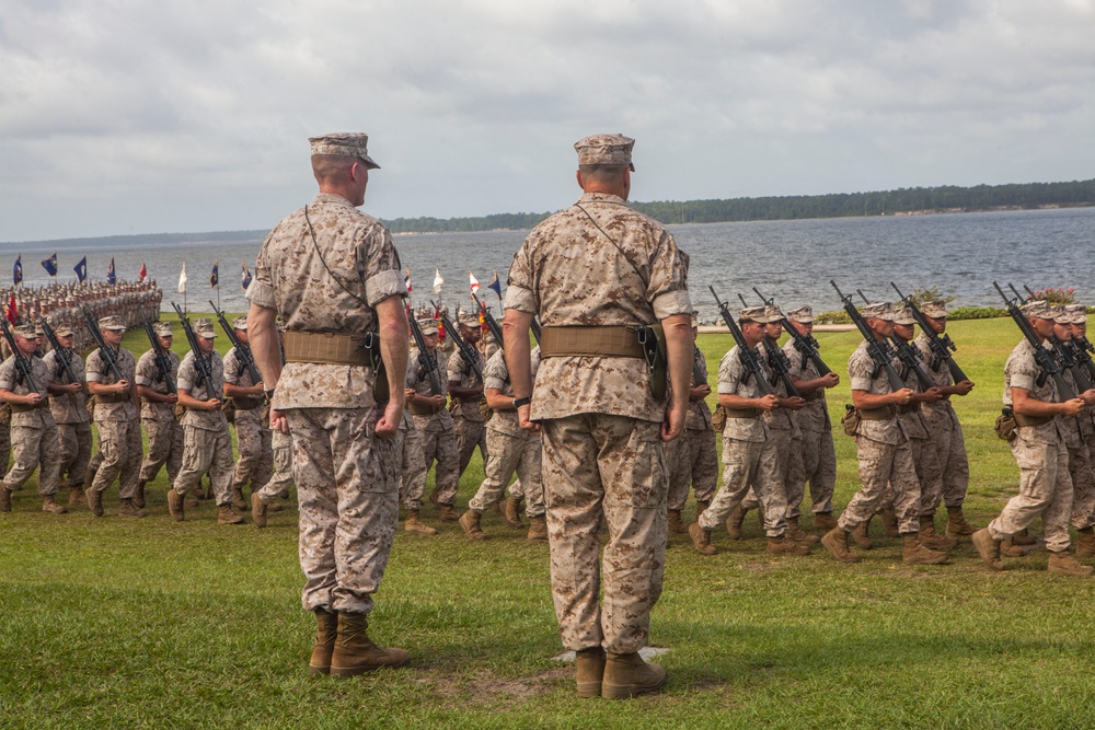 Brigadier General Chiarotti takes command of 2nd Marine Logistics Group