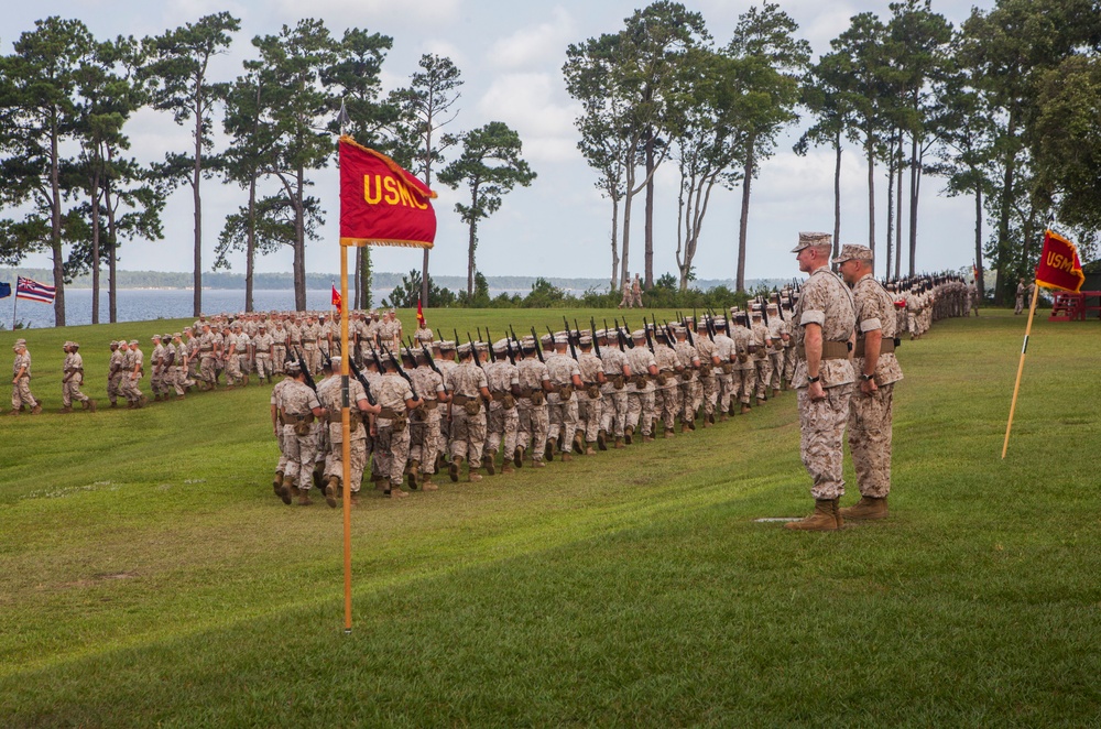 Brigadier General Chiarotti takes command of 2nd Marine Logistics Group