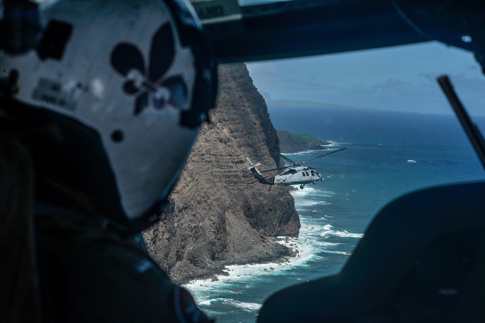 Helicopter training exercise