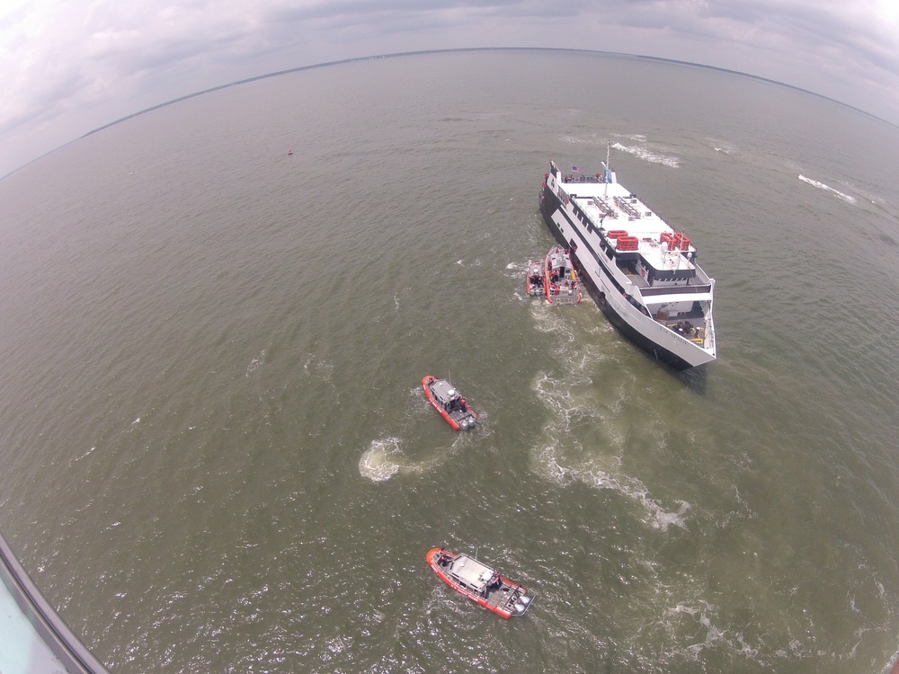 Coast Guard safely transfers 118 people off grounded casino boat