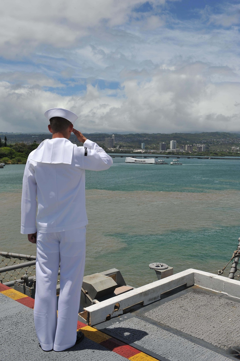 Reagan departs Pearl Harbor