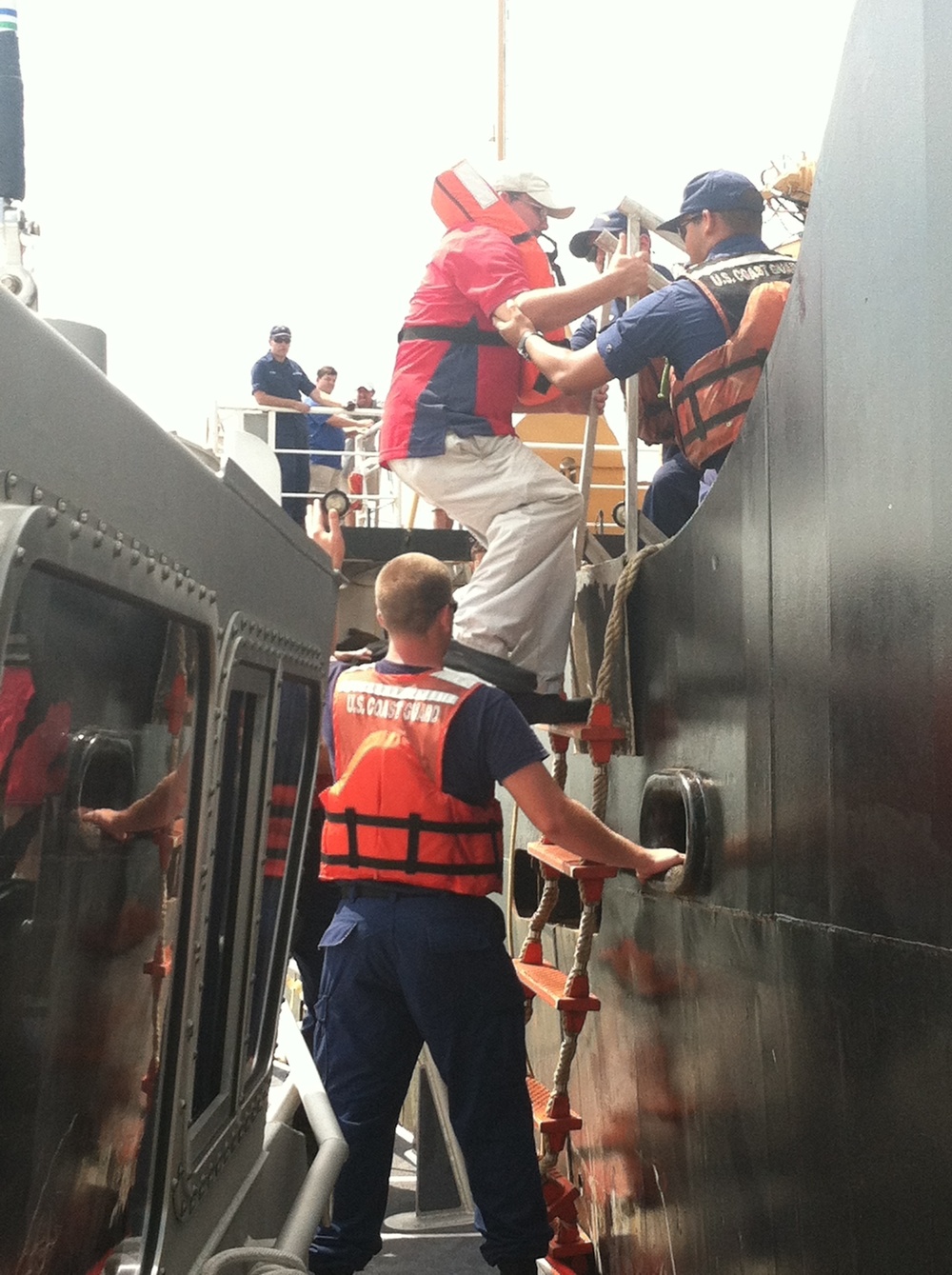 Coast Guard safely transfers 118 people off grounded casino boat