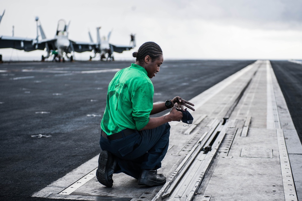 Reagan flight deck