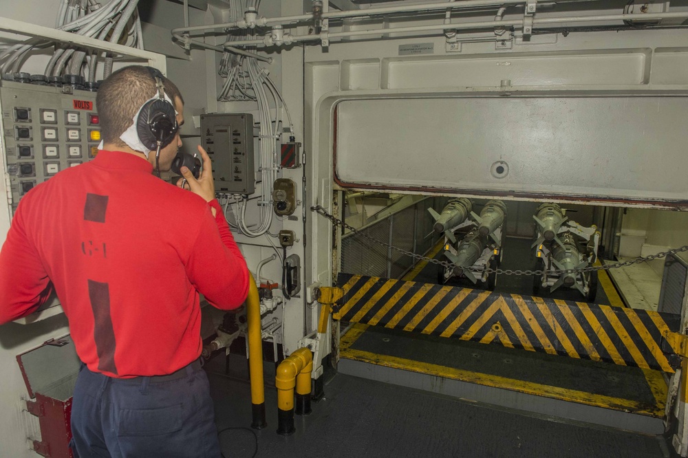 USS Reagan ordnance