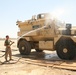 1/2 Motor transport Marines aid Camp Leatherneck while retrograding vehicles home