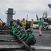 USS Reagan flight deck barricade drill