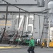 USS Reagan flight deck barricade drill