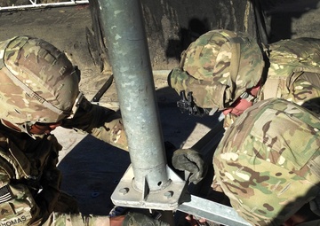 Disassembling a VSAT dish