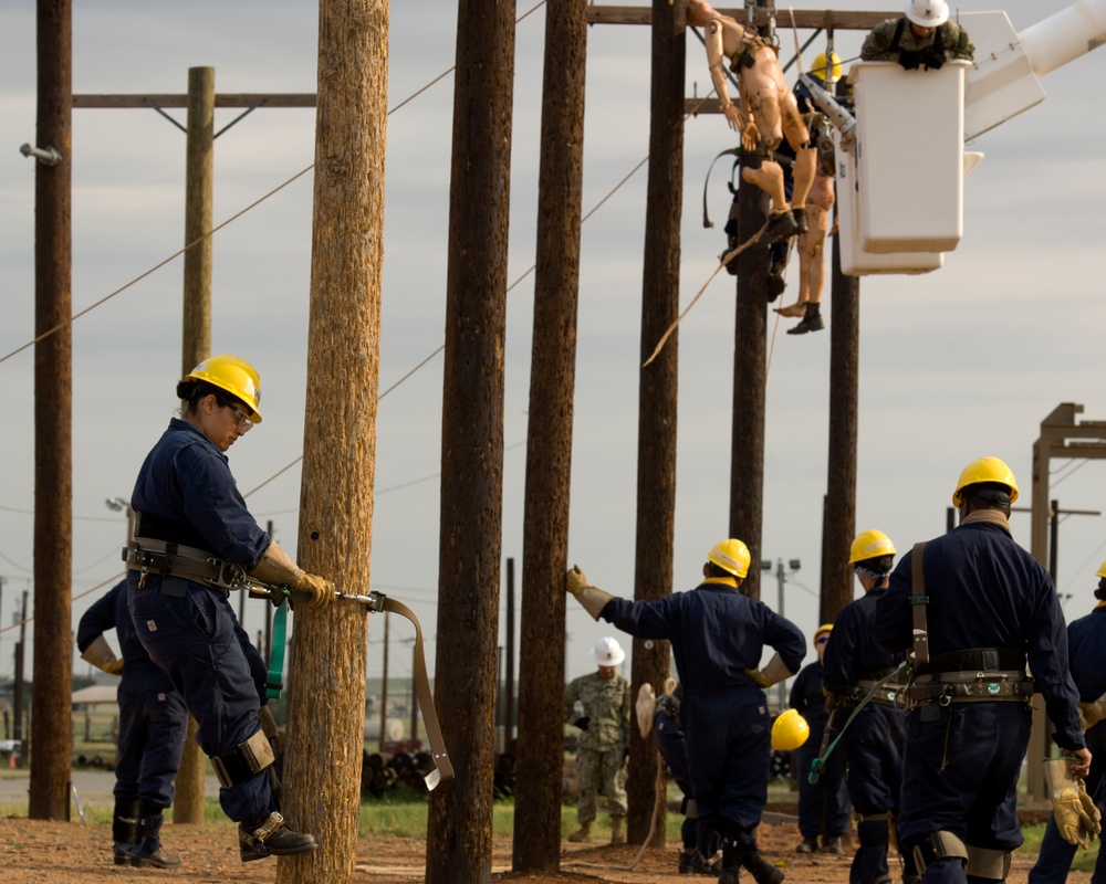 Navy pole-top rescue