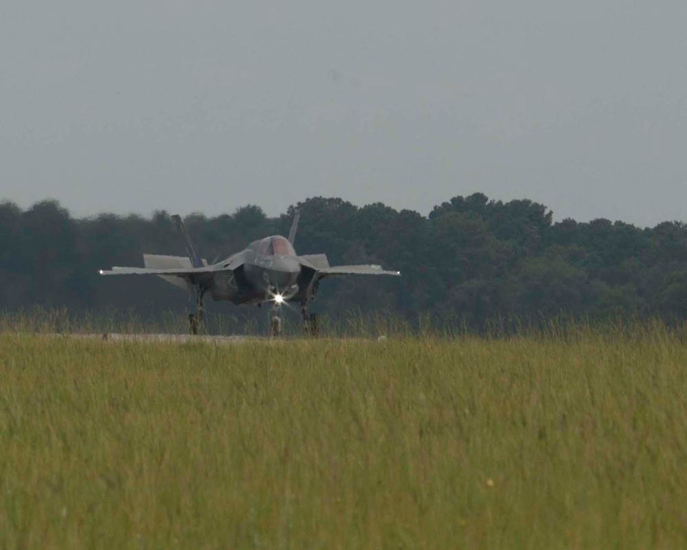 F-35B Lightning II arrival at Marine Corps Air Station Beaufort