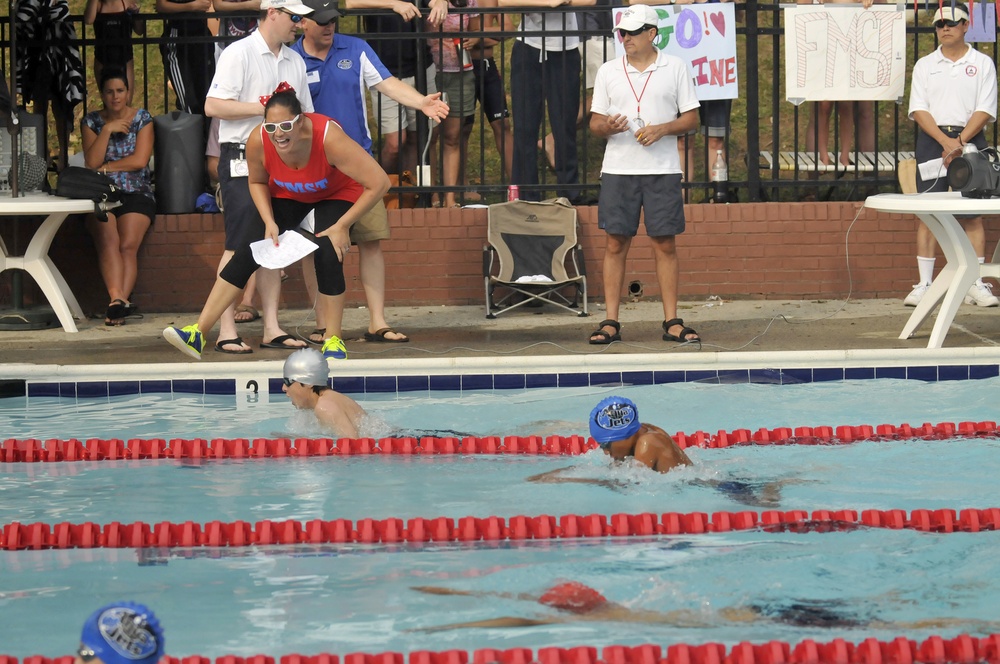 Fort Myer Swim Team at .500 mark