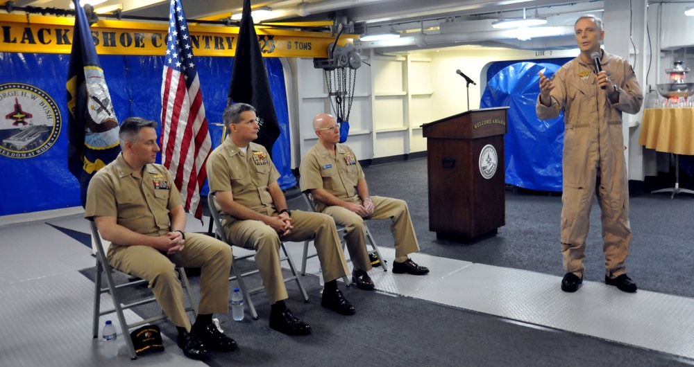 Destroyer Squadron 22 change of command ceremony