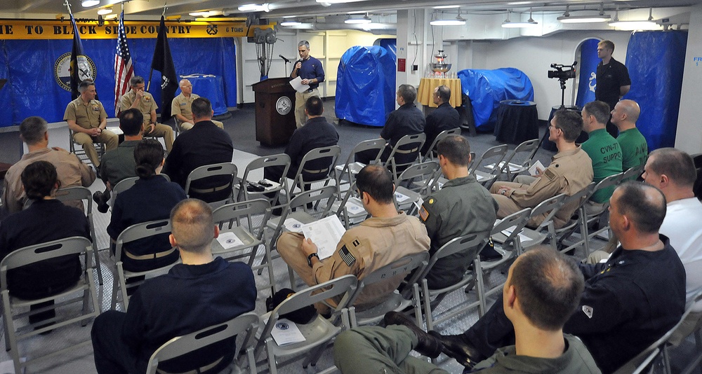 Destroyer Squadron 22 change of command ceremony