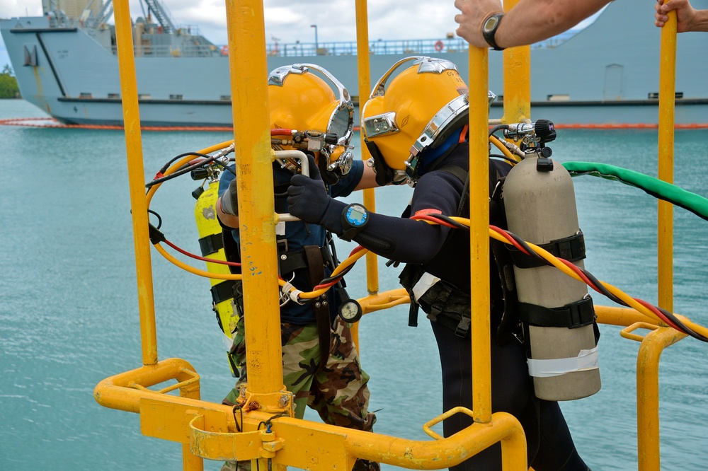 US Navy, US Coast Guard and PRC dive familiarization