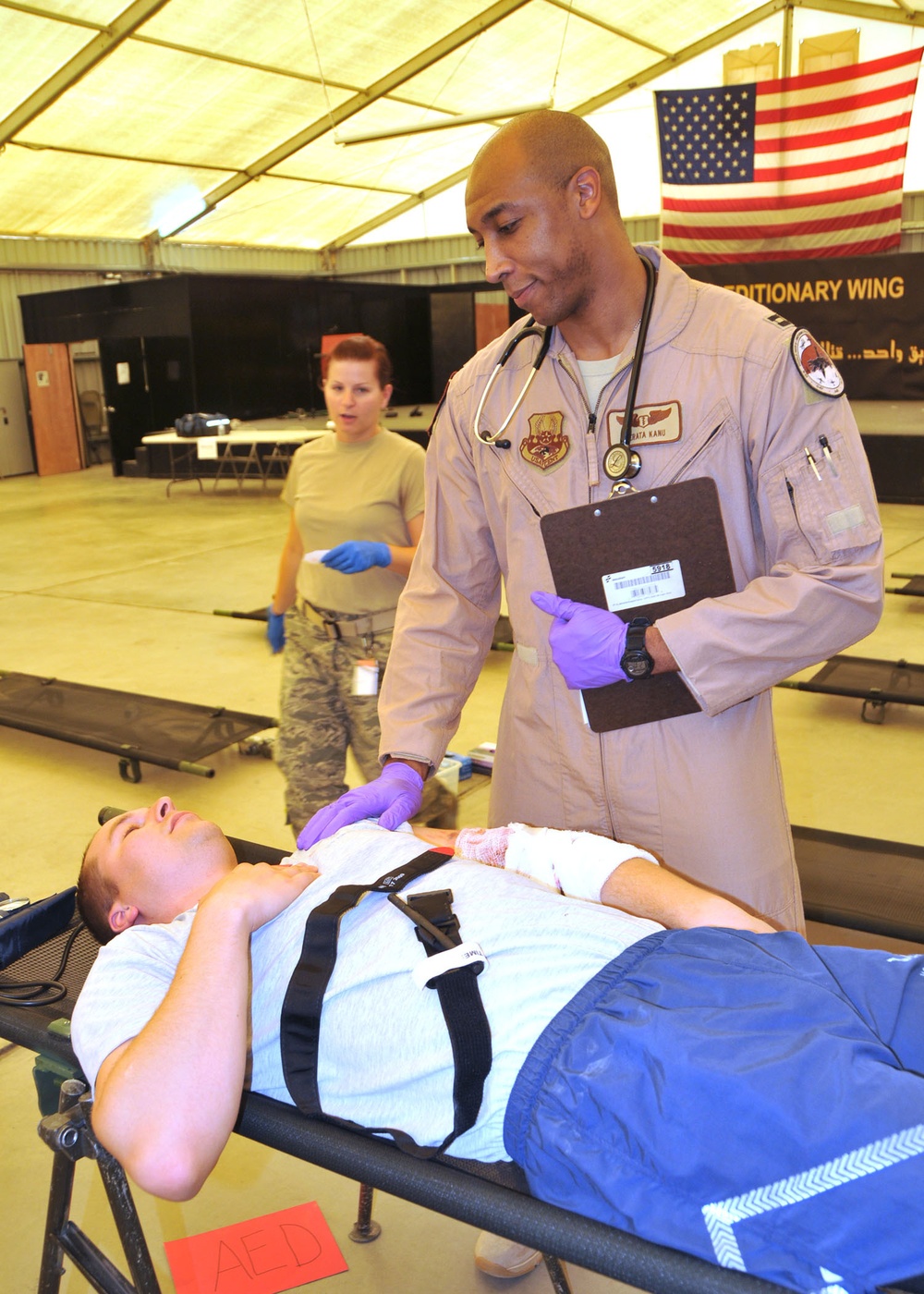 Medics exercise emergency skills