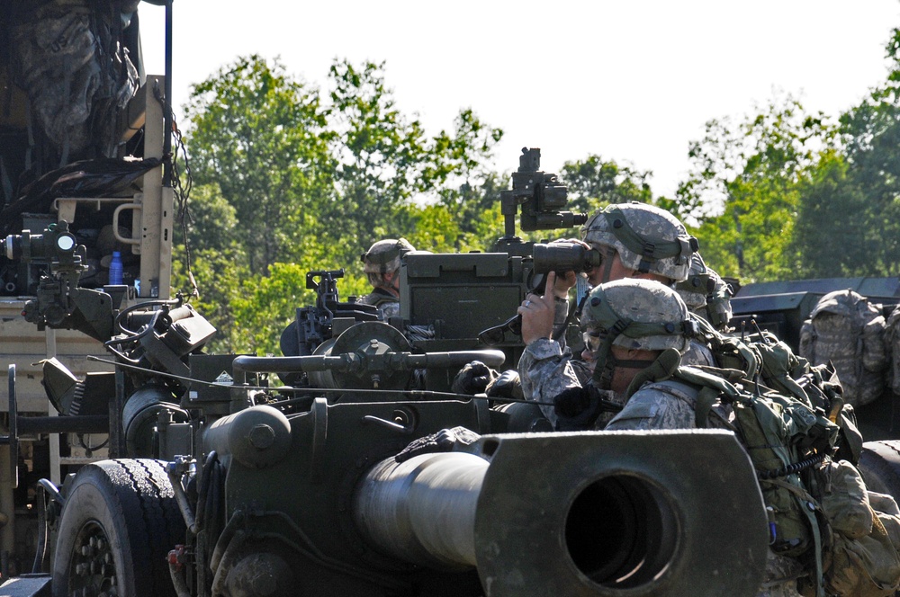 Michigan National Guard and active Army conduct battery defense exercise