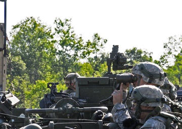 Michigan National Guard and active Army conduct battery defense exercise