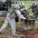 1-103rd Field Artillery perform position occupation at Camp Grayling, Michigan, during XCTC 2014