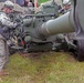 1-103rd Field Artillery perform position occupation at Camp Grayling, Michigan, during XCTC 2014