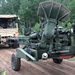 1-103rd Field Artillery perform position occupation at Camp Grayling, Michigan, during XCTC 2014