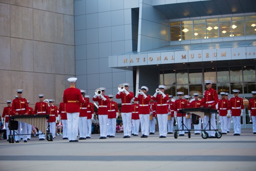 &quot;The Commandant's Own&quot; performs at the National Museum of the Marine Corps