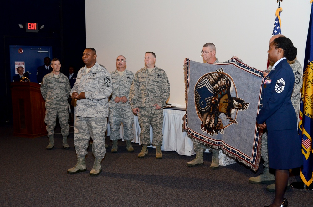 Chief Master Sgt. Kipp Stewart, the first female African-American chief in 116th ACW history retires