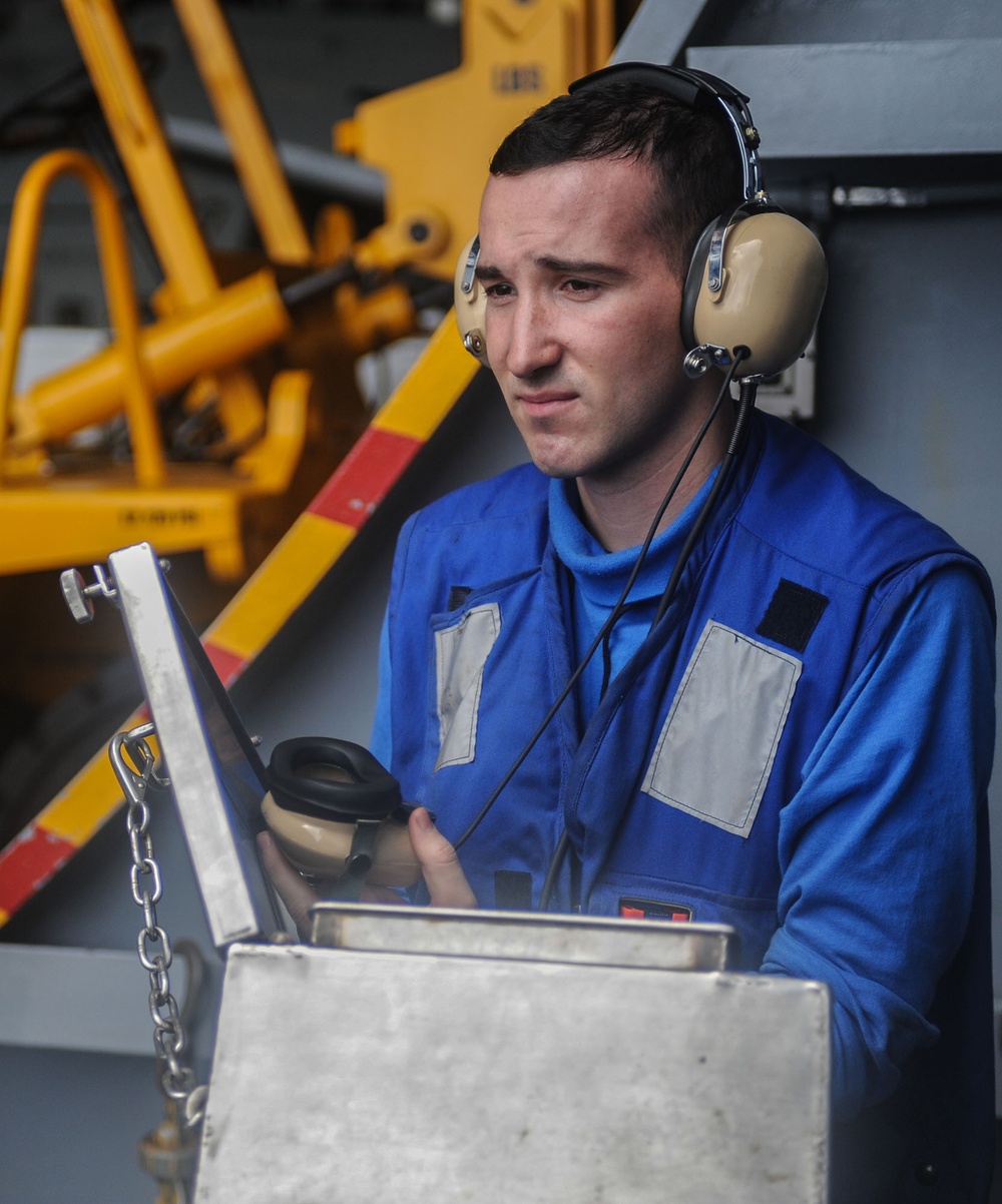 USS Ronald Reagan watchstander