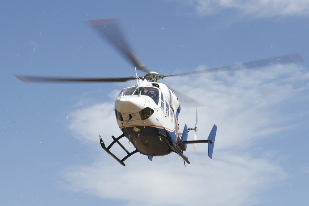 Mercy Air takeoff