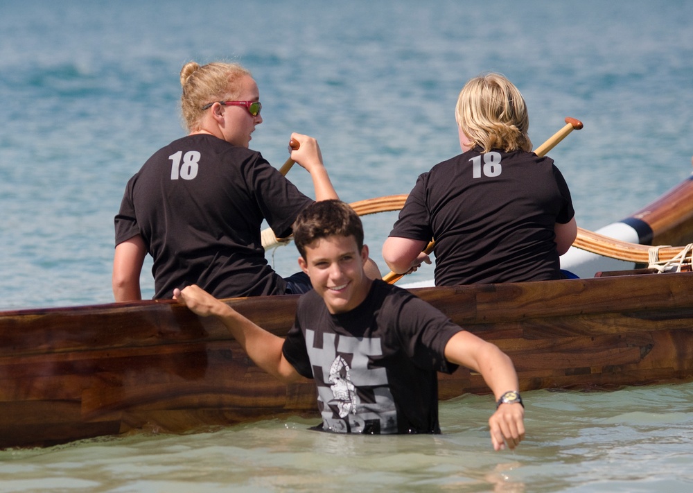 Military, local community compete in John D. Kaupiko canoe regatta