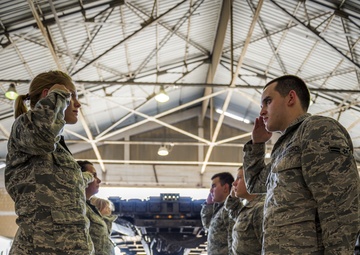 Young Airman trains others to honor the fallen