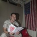 Marines read letters from school children