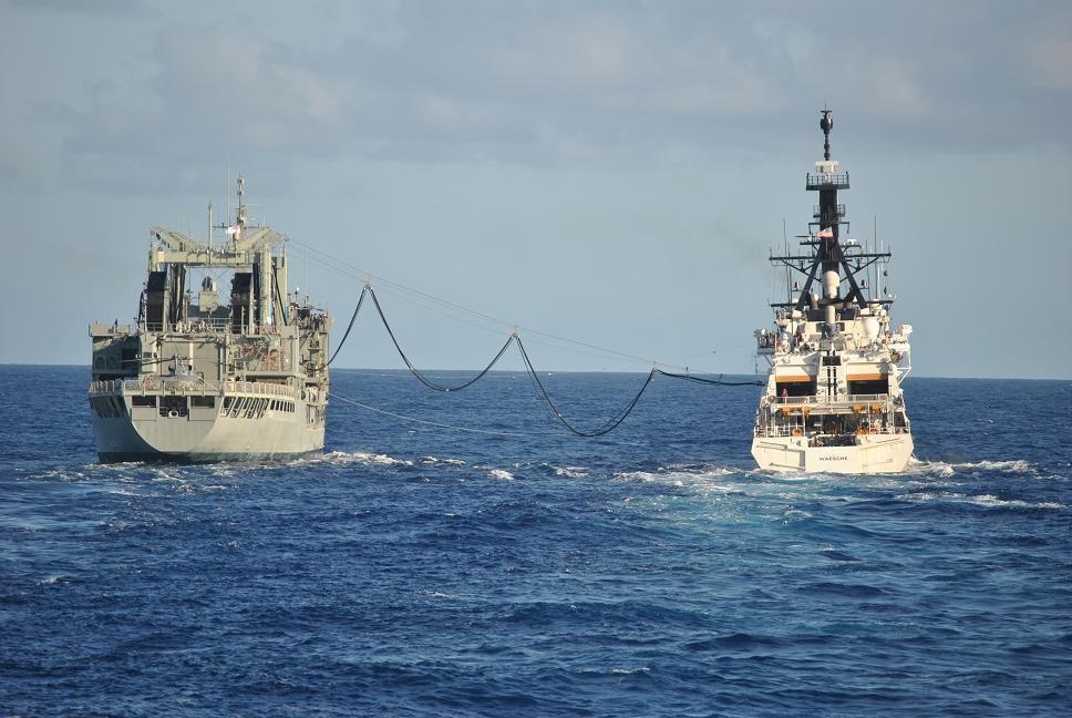 USCGC Waesche and HMAS Success conduct RAS