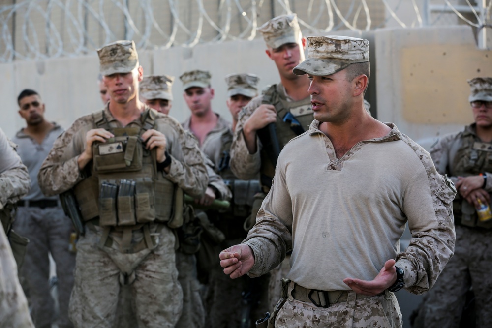 1/2 Weapons Company Controlling Camp Leatherneck Main Entry Point