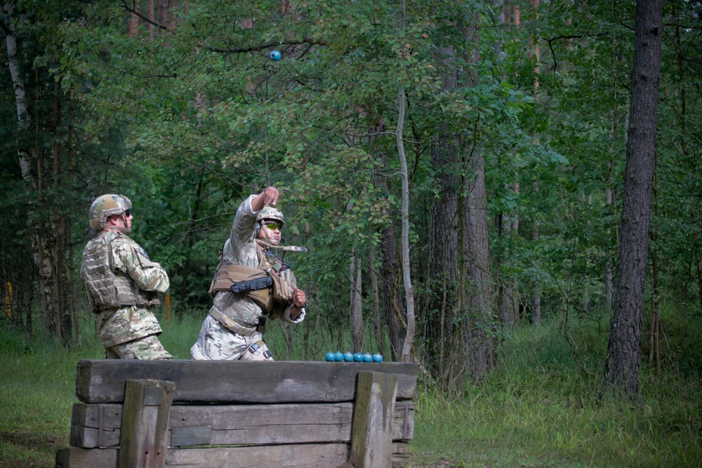 TACP grenade training at Grafenwoehr