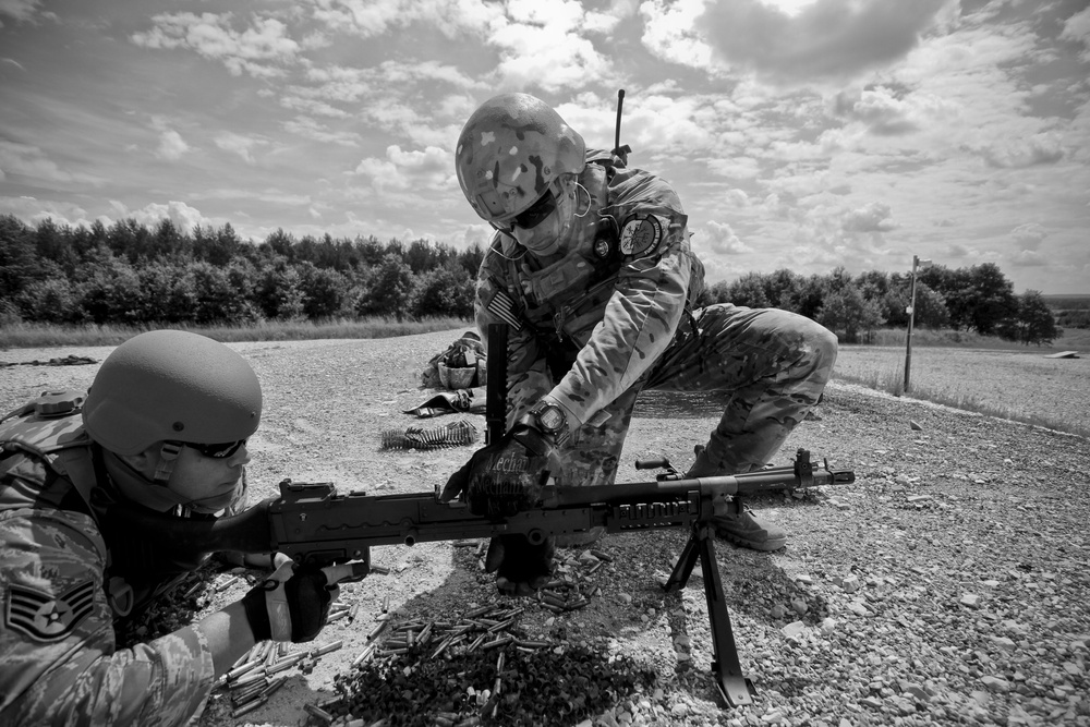 ANG Airmen train on weapons in Germany