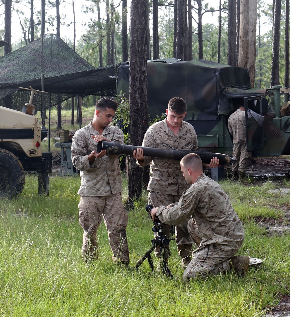 2/2 Weapons Company practices night fire