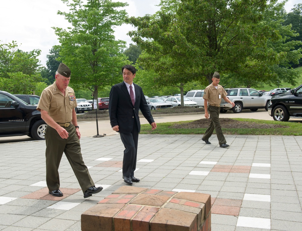 Japanese Defense Minister visits Marine Corps Combat Development Command