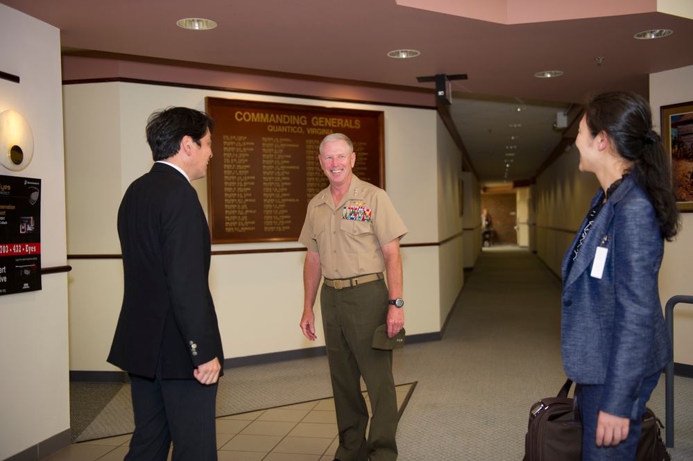 Japanese Defense Minister visits Marine Corps Combat Development Command