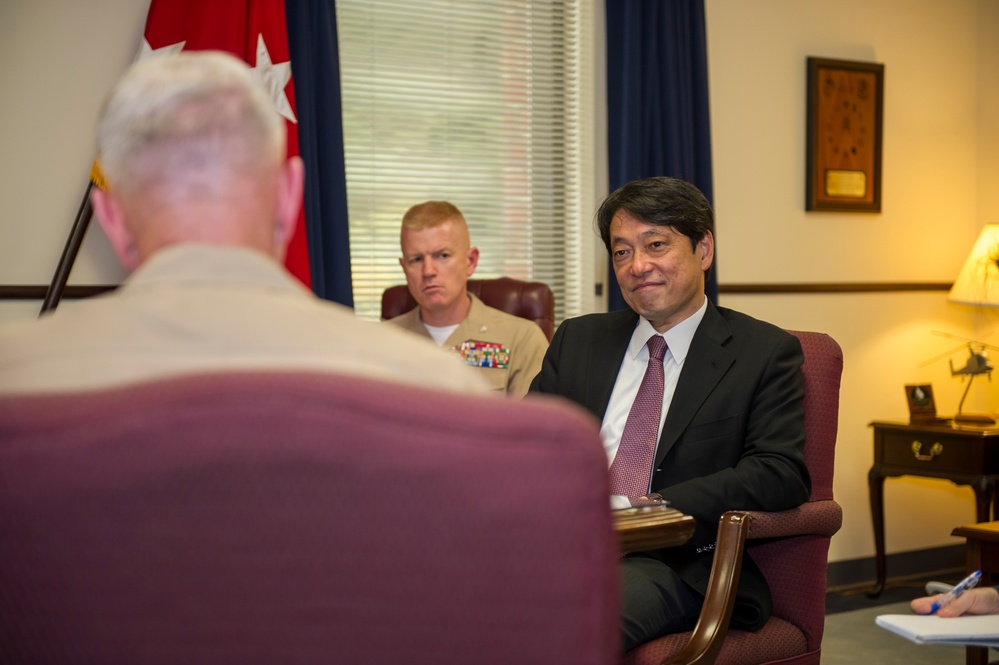 Japanese Defense Minister visits Marine Corps Combat Development Command