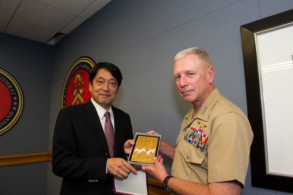 Japanese Defense Minister visits Marine Corps Combat Development Command