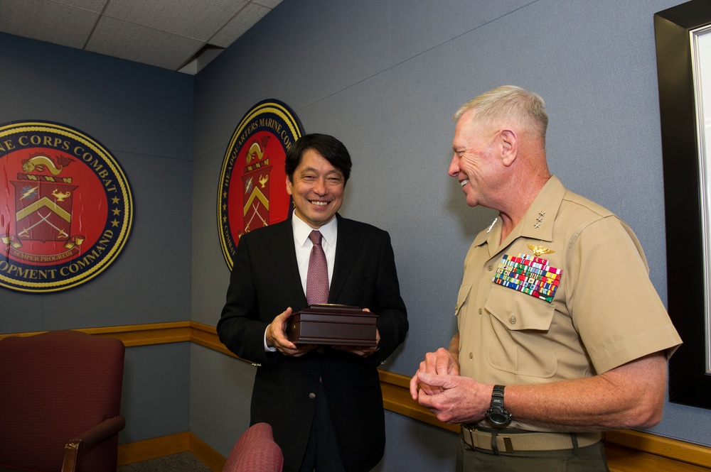 Japanese Defense Minister visits Marine Corps Combat Development Command