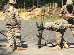 ‘Can Do’ mortarmen familiarize cadets with indirect fires