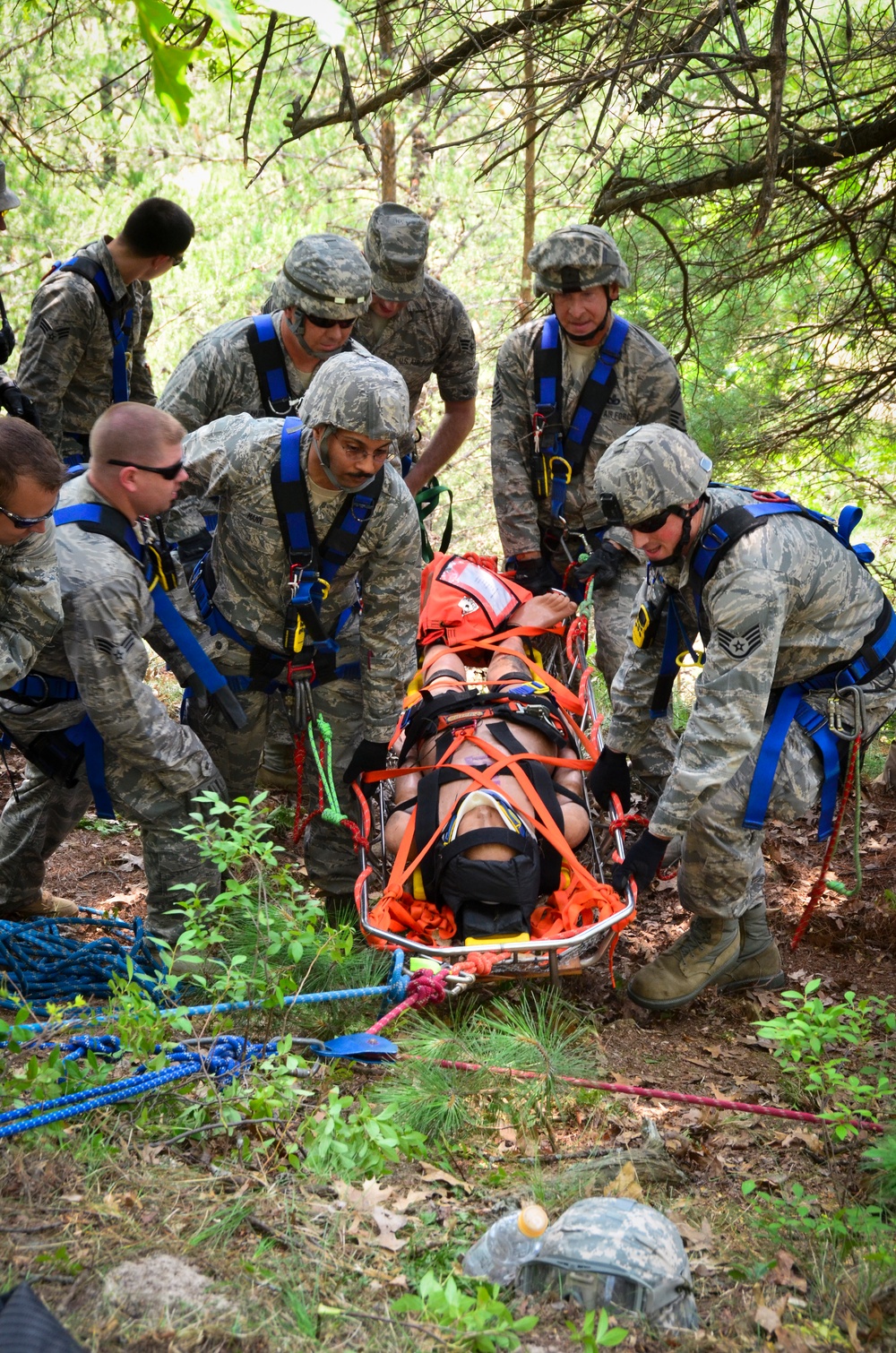 Rope rescue at Patriot 2014